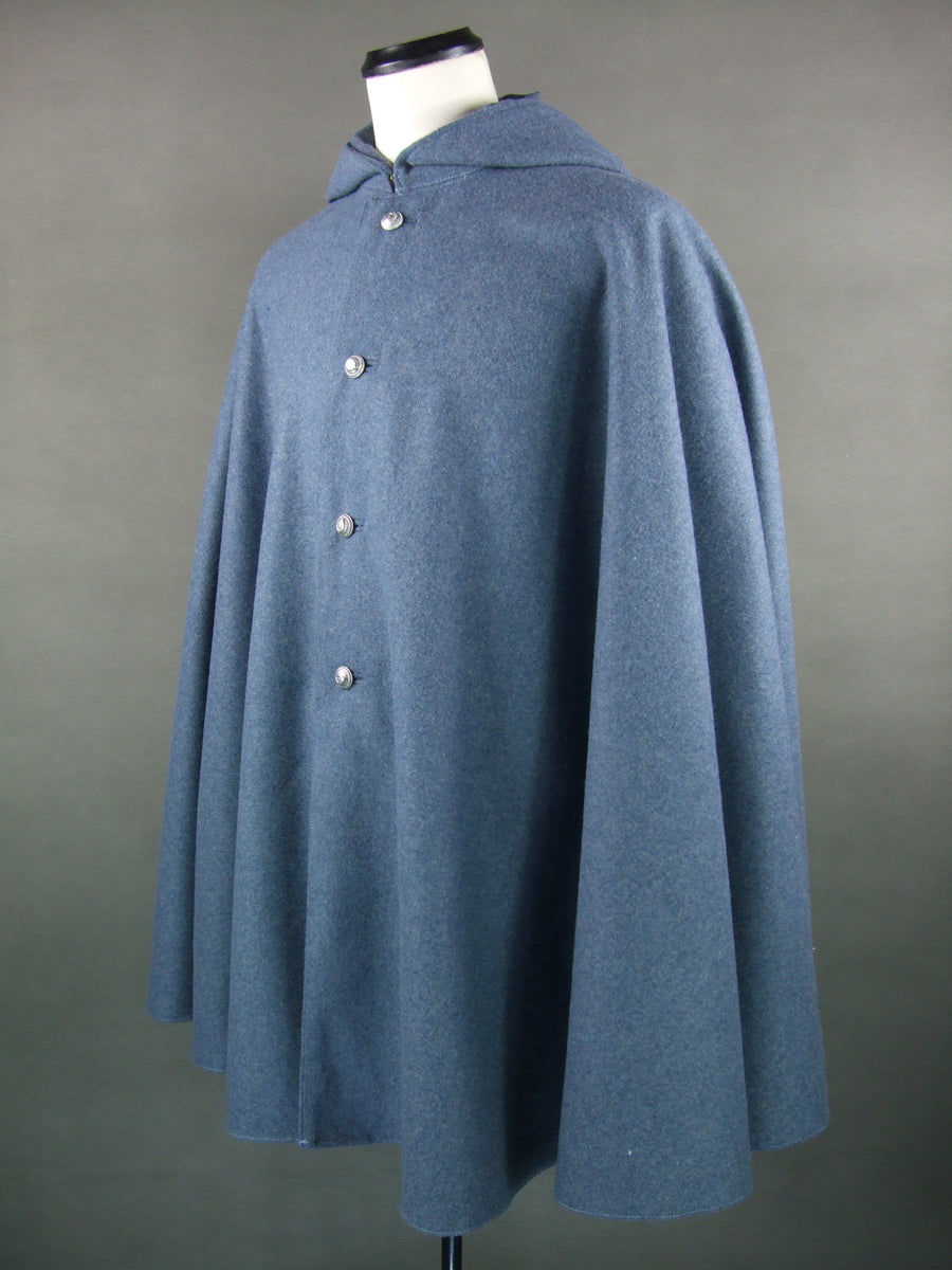 WW1 French Chasseurs Alpins M1892/1915 Bleu Horizon Blue Wool Cloak Ho ...